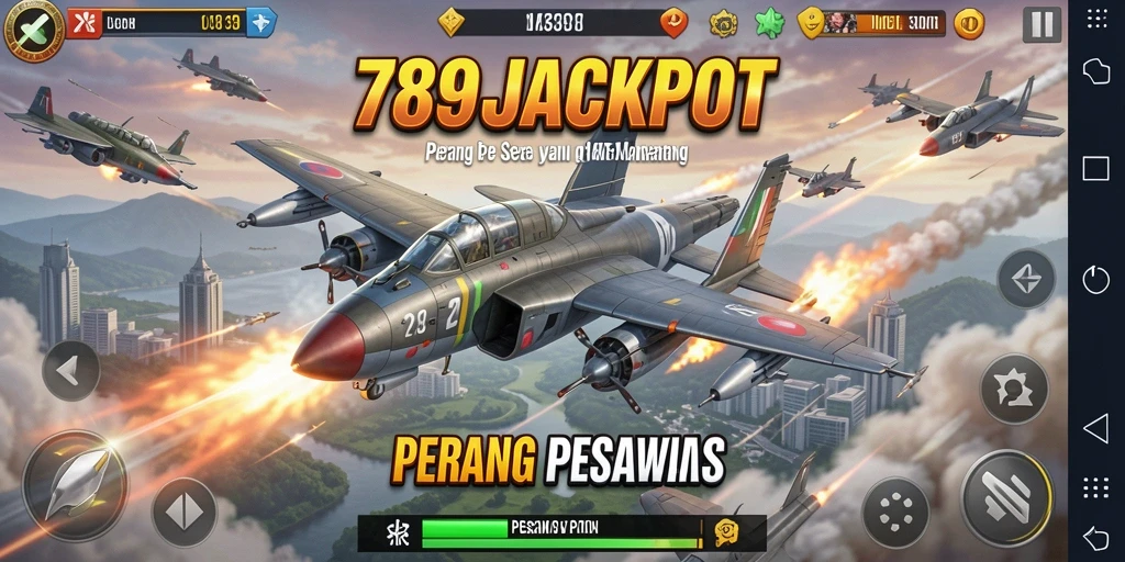 Antarmuka gameplay <strong>789JACKPOT</strong> yang menarik dan menantang di langit.