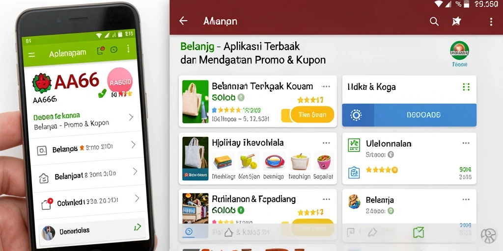 Tampilan antarmuka aplikasi AA666 yang user-friendly untuk promo & kupon.