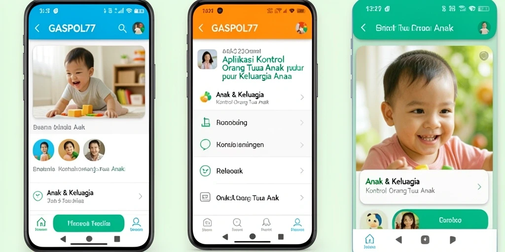 Tampilan antarmuka GASPOL77 untuk kontrol orang tua yang mudah digunakan.