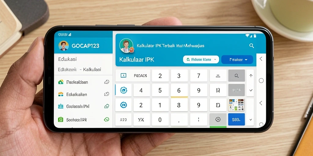 Antarmuka GOCAP123 yang sederhana dengan fungsi Kalkulator IPK.