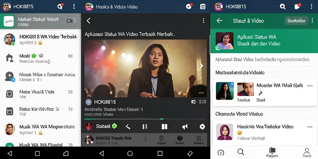 Tampilan antarmuka HOKI8815 yang menarik untuk Status WA Video.