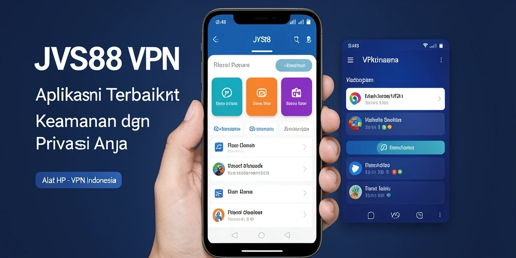 Antarmuka sederhana dan intuitif aplikasi JVS88 untuk VPN Indonesia.