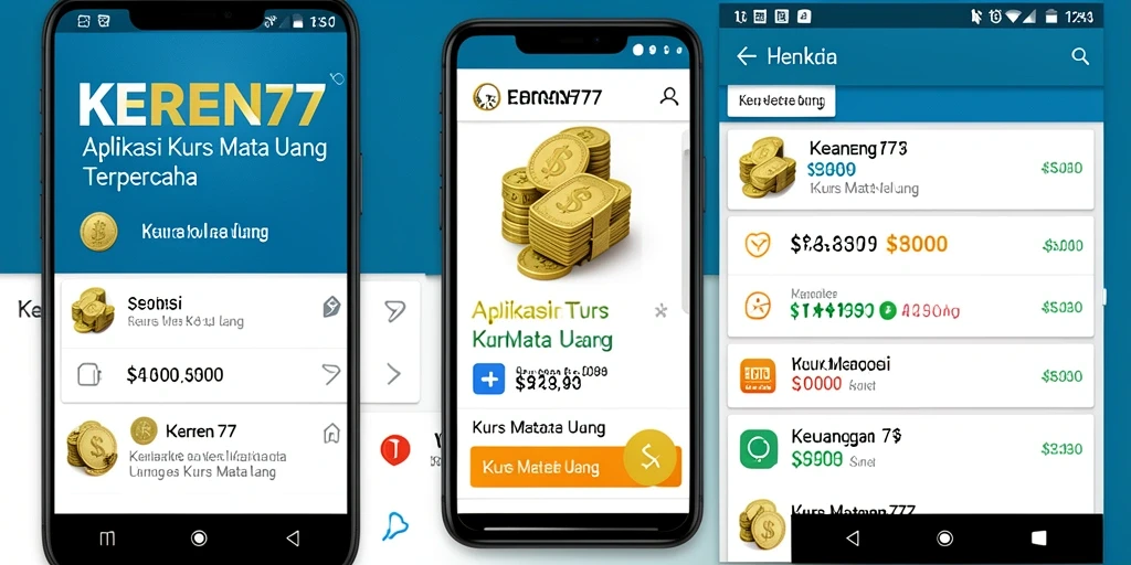 Tampilan antarmuka KEREN77 untuk kurs mata uang yang interaktif.