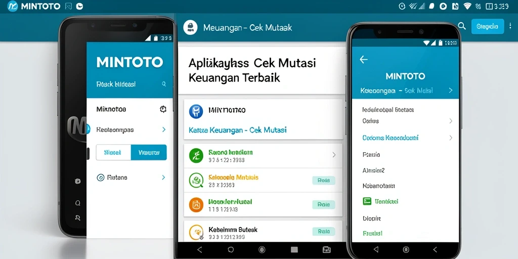Antarmuka MINTOTO menampilkan fitur cek mutasi keuangan yang lengkap.