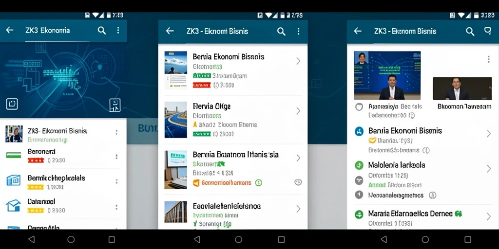 Antarmuka ZK3 yang menarik dan informatif tentang berita bisnis.
